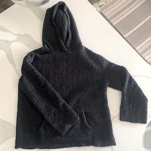 Aeropostale black sherpa hoodie. Size XS. Great condition, super cute!